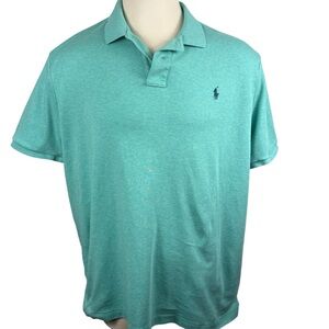 Men's Polo Ralph Lauren 100% Cotton Light Green‎ Polo XXL